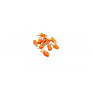 Lampara Casquillo De Vidrio 12v 5w W2.1x9.5d Ambar (x1)