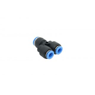 Conector rapido racor neumatica qsy-10-8 en Y manguera 10mm