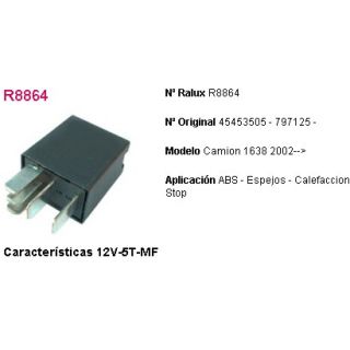 Relay De Accesorios 24V 5 Terminales Mercedes Benz Camion Multifuncion