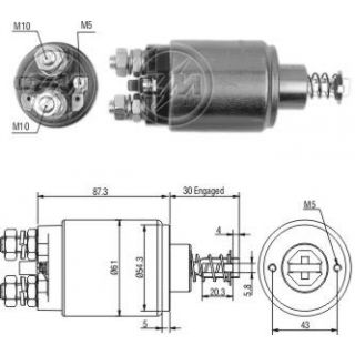 Solenoide Perkins Mercedes Benz 12V-TI-35506